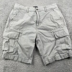 Levis Shorts Mens 29 Gray Ripstop Cargo Utility Pockets Outdoor Y2K Workwear